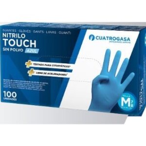 Luva Nitrilo Touch Azul 4,0 g (caixa 100 un.) - XS