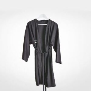 Bata Cliente Negro KIMONO