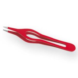 Pinça ergonómica de precisão com ponta fina de 9,5 cm.